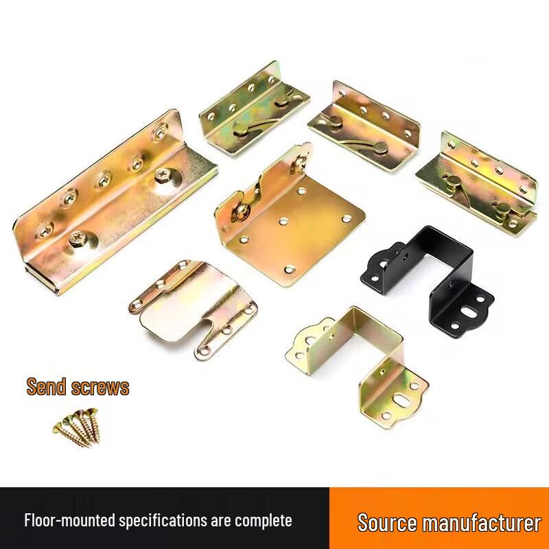 Heavy-Duty Bed Corner Bracket & Hook Fastener Set with Latch and Hinge