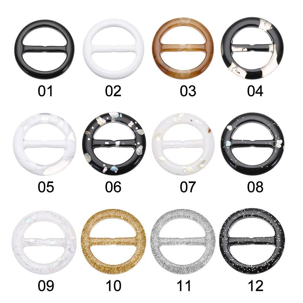 Round Round Belt Buckle Fashion Ladies Silk Buckle Scarf Clips Ring T-shirt Clips Shirt Button Coat Waist Button Clothing Decor