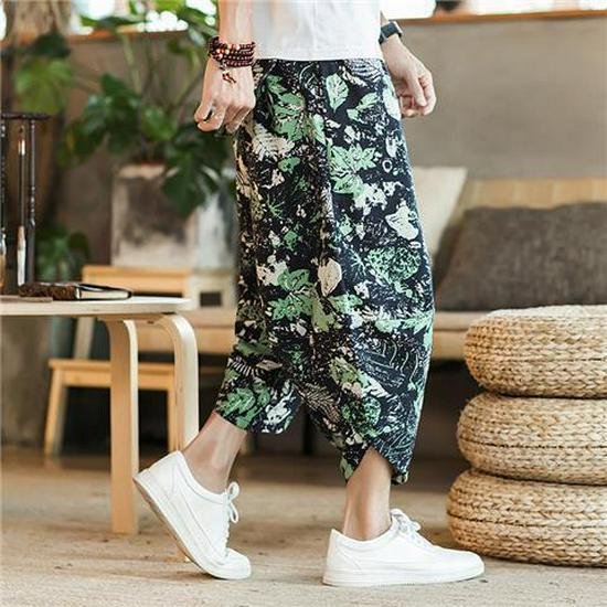 Short de plage pour homme à motif éléphant thaïlandais - Tendance, Pantalon court grande taille style chinois, Design carotte du Myanmar et Dai