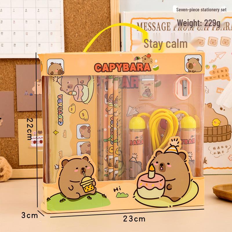 Capybara Creative Stationery Set - Perfect Kindergarten & Primary School Gift