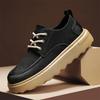 2025 Značkové Designové Pánské Ležérní Boty Kůže Šněrovací Silná Podrážka Denní Boty Letní Prodyšné Řidičské Chůze Pánské Tenisky