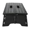 Portable Folding Step Stool Black Step Ladder for Elderly Pregnant Bathroom Travel Use