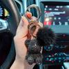 New Fashion Arrival Bear Keychain With Full Drill Crystal Cute Car Keyring Gift