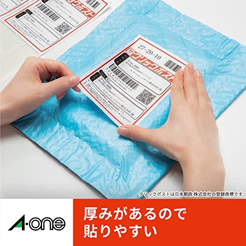 A-One Label Sticker Address Label Paper Click Post 4 Sides 15 Sheets 77220