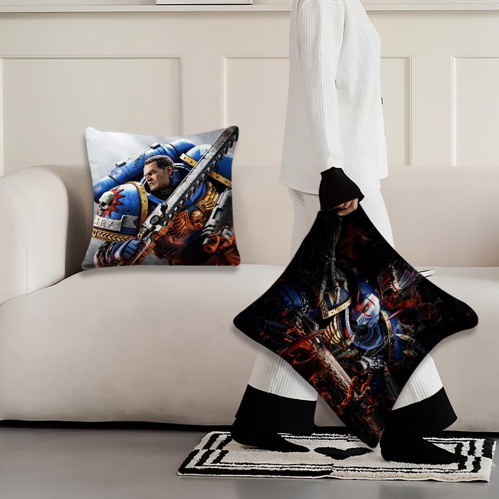 Game W-Warhammers-S-40k Cool Cushion Cover Living Room Headboard Office Cushion Bedroom Cushion Sofa Nap Time Pillow Case
