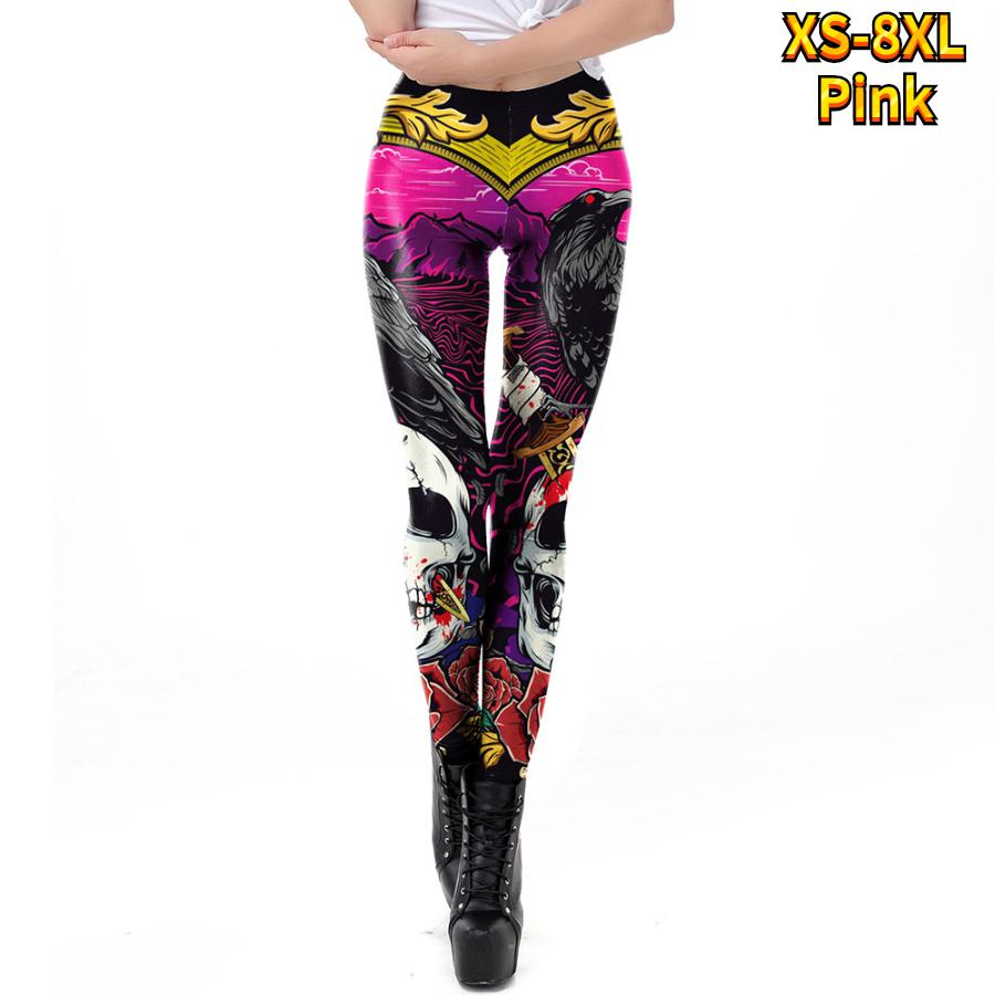 Womens Bats Prints Stretch Yoga Leggings Fitness Running Gym Sports Active Pants