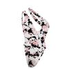 Damen Badeanzug Bikini Print Ärmellos Sexy Badeanzug