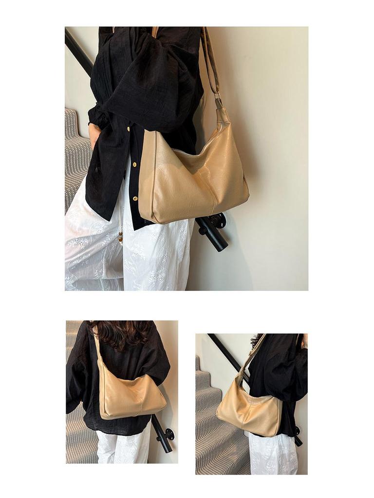 Women's Large Solid Color Tote 2025: Stylish, Versatile Crossbody Bag for Casual or Commuting