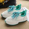 Summer Weave Man Casual Sneakers Fashion White Platform Sneakers Man Designer Shoes Breathable Lace-up Original Men's Sneakers