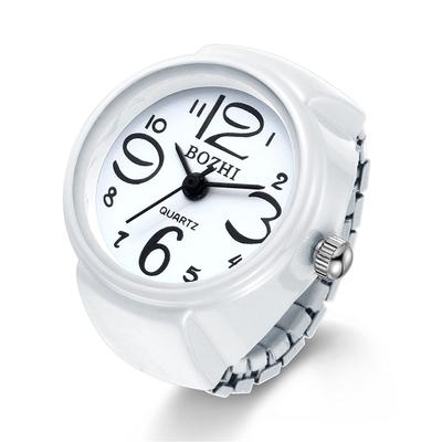 JEWELRYWE Ringuhr, Armbanduhr, Ring, Business, Mode, wasserdicht, hochklappbar, Ziffernblatt, Sport, Quarz, Ringuhr, Edelstahl