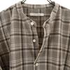 JOURNAL STANDARD Check Pattern Long Sleeve Band Collar Shirt S Men's Used