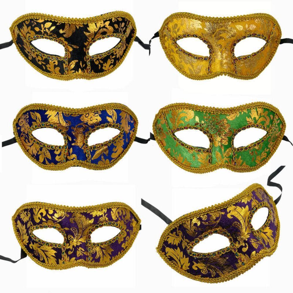 Half-face Venetian Masquerade Mask Halloween Halloween Masquerade Cospaly  Cosplay