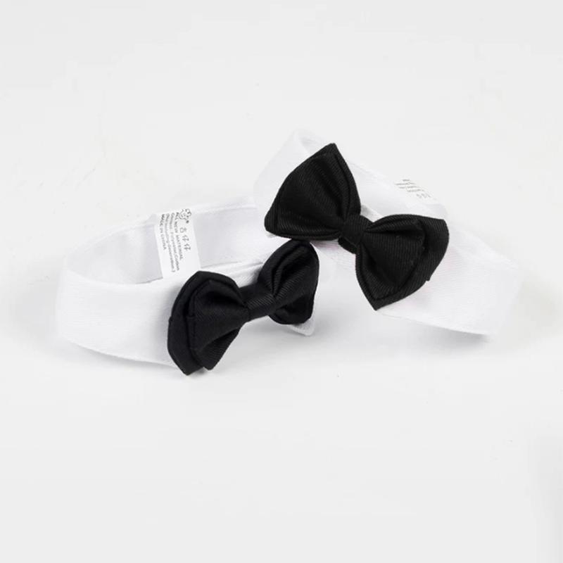 Pet Specific Fashionable Black Tie With Velcro Adjustable Scarf Accessories Photography Props Creative Pet Supplies