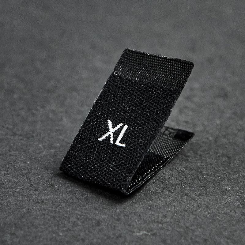 In-Stock Universal Black & White Folded Neck Labels for Men s & Women s Clothing