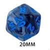 7 Piece Acrylic Polyhedral Dice, Party Game Dice Set for Role Playing Games