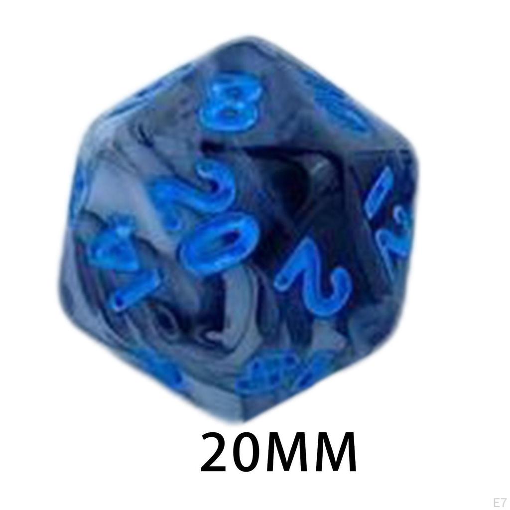 7 Piece Acrylic Polyhedral Dice, Party Game Dice Set for Role Playing Games