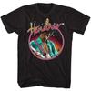 Jimi Hendrix 1960's Psychedelic Musical Icon Neon Lights Sign Adult T-Shirt Tee