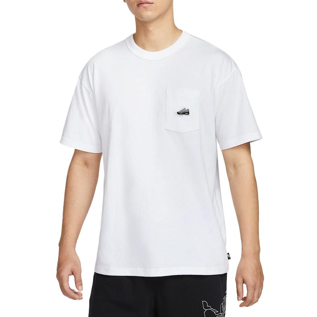 Nike Sportswear Loose Fit Drop Shoulder Casual Soft Short Sleeve T-Shirt Men Tops White HJ0575100