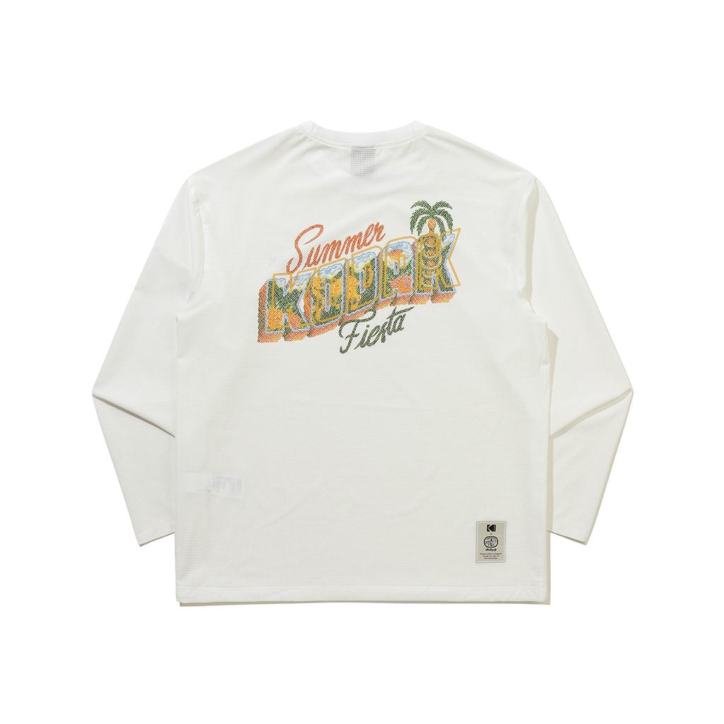 KODAK [Alan Berryless] Seikodak Airhole Long Sleeve T-Shirt White