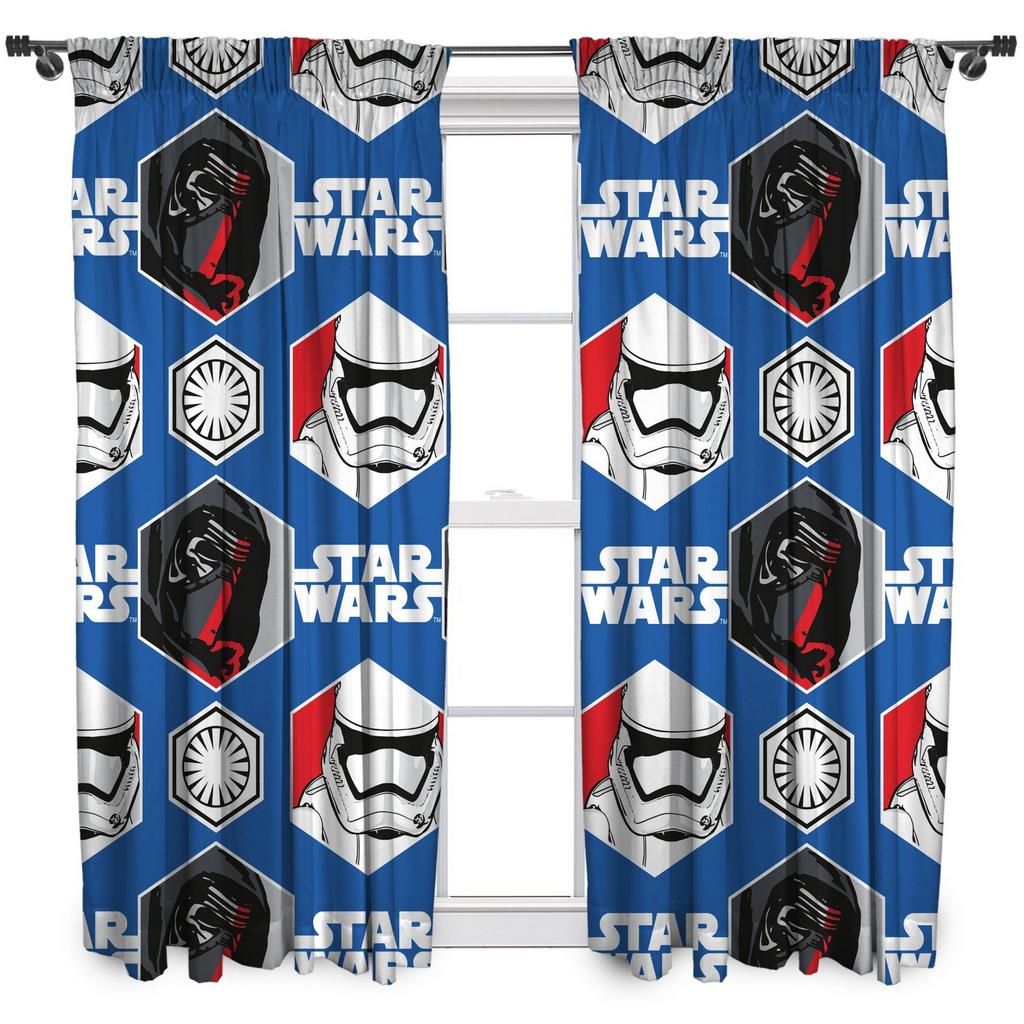 STAR WARS Epizoda VII Awaken Pencil Pleat Curtains (Balení 2)