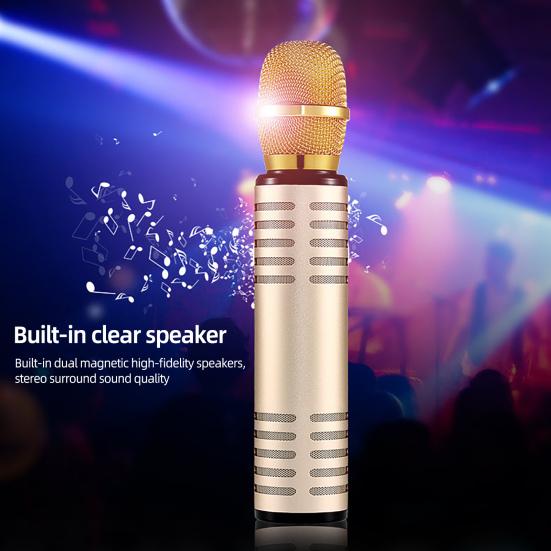 K6 Wireless Microphone Noise Cancelling Sensitive High Fidelity Bluetooth-compatible 5 Karaoke Condenser Microphone