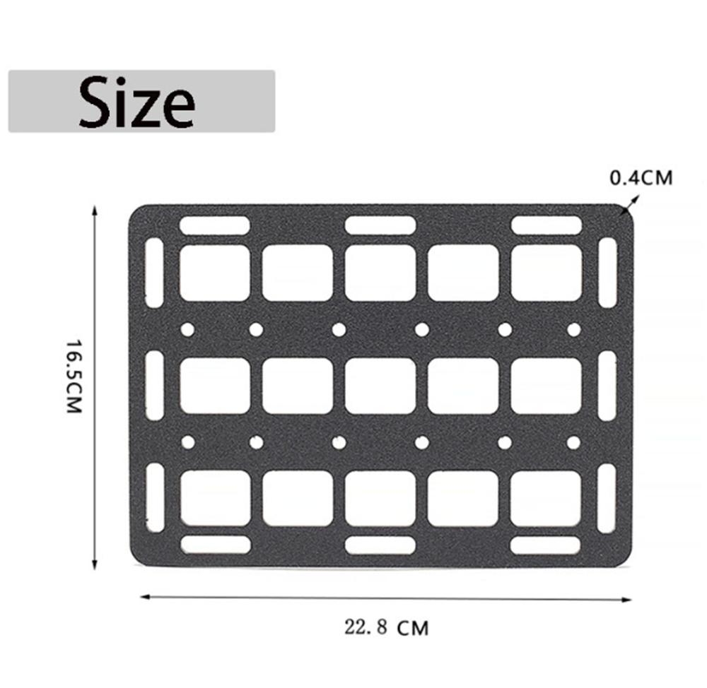 Tactical MOLLE Panel Rigid Car Headrest Shooting Gun Rifle Rack Bracket Storage
