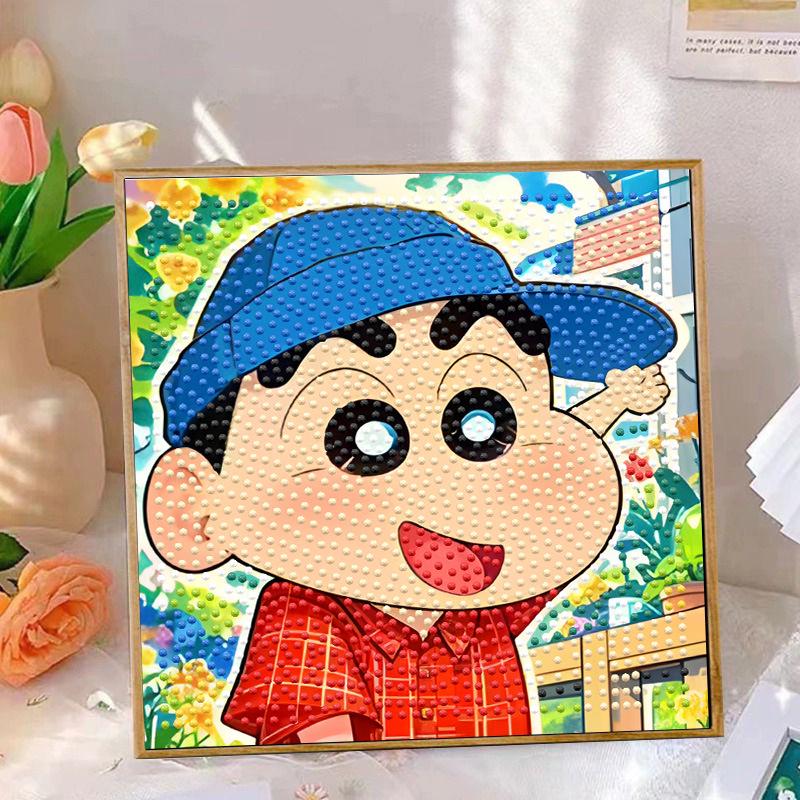 Crayon Shin-chan Diamond Painting DIY Sticker Art Set for Kids