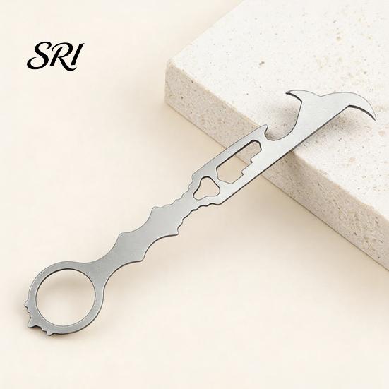 Seat Belt Cutter Tool Multifunctional Safety Hammer with Breaker And Tire Outdoor Survival Multi Stone Cleaning Hook Wrench Bottle Opener Car