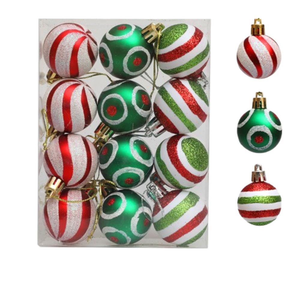 4/6cm Christmas Hanging Ball Electroplated Christmas Baubles  Photographic Props
