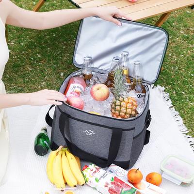 26L Large Capacity Camping Picnic Insulated Cooler Bag Cooler Box Travel Lunch Ice Thermal Food Lunch Bag