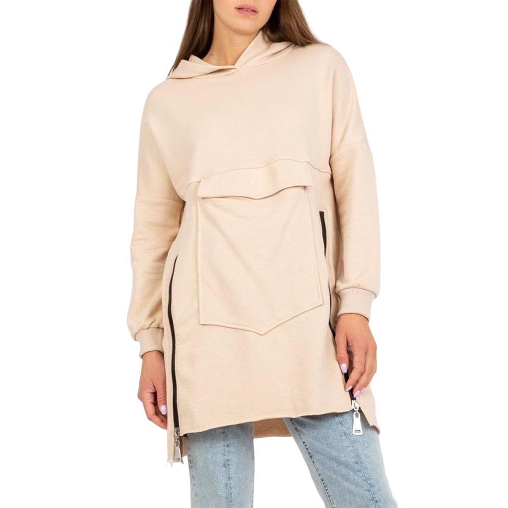 Women's Fashion Casual Solid-color Long-sleeved Sweatshirt