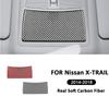 For Nissan X-TRAIL 2014-2018 Carbon Fiber SUV Car Front Reading Light Panel Cover Frame Decoration Stickers Interior Accessories