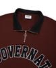 COVERNAT Arch Logo Half Zip Sweatshirt Deep Red