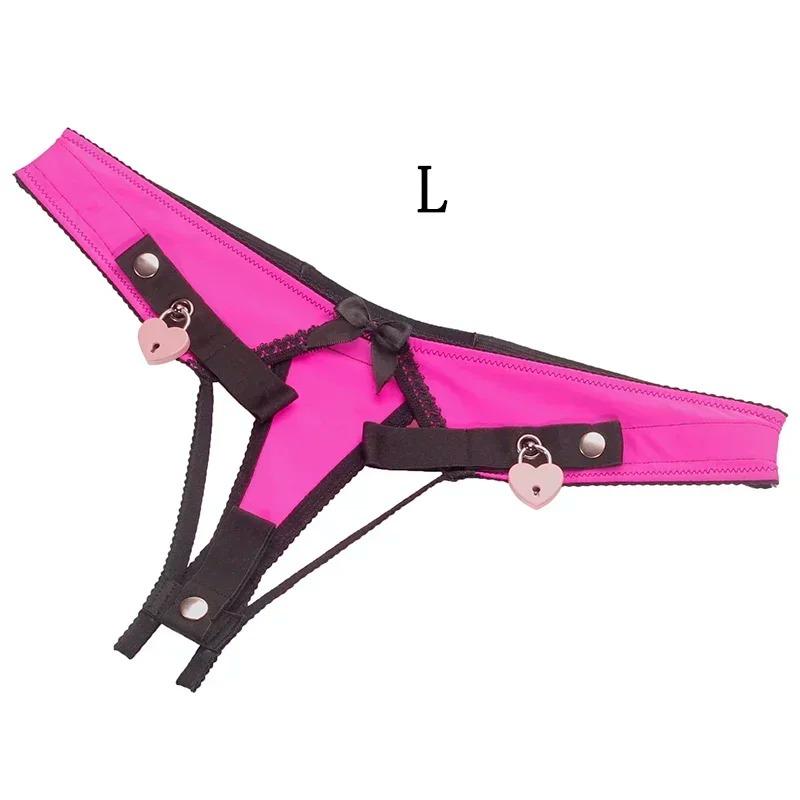 Sissy Training Lockable THONG, Chastity Panties, Anti-Falling Harness for Male Chastity Cage