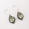 Green Amethyst Gemstone 925 Sterling Silver Jewelry Drop/Dangle Earrings For Her EE-164-14