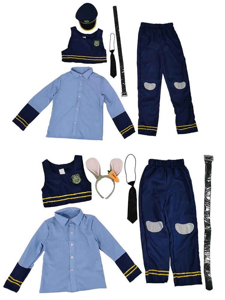Police Officer Rabbit Costume for Men & Women - Animal Cosplay for Christmas