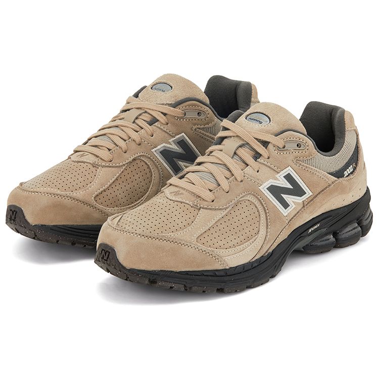 New Balance 2002R Driftwood Black Unisex Sneakers Tan M2002REG