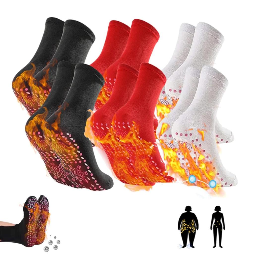Wormwood Heating Socks Heating Socks Comfortable Elastic Durable Warm Cold Washable Cotton Socks