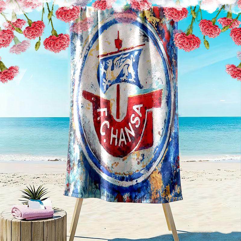 Hansa Soul Print Strandtuch, Großes Weiches Schnelltrocknendes Handtuch für Strand Camping Schwimmen