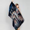 S-StrayS COOL K-Kids Kpop Microfiber Blanket Quick Drying Beach Towels Oversized Printing Super Absorbent Pool Towel Blanket