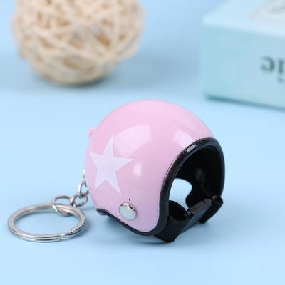 Motorcycle Helmets Key Chain Women Men Cute Safety Helmet Car Keychain Bags