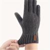 Winter Warm Alpaca Wool Gloves Full Finger Touchscreen Cashmere Gloves Men's Woman Thickening Knitted Cycling Driving Gloves