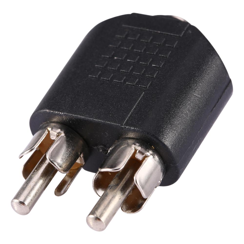 

3,5 мм гнездо стерео на двойной 2 RCA фоно штекер F M разветвитель адаптер конвертер