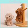 Cute Teddy Dog Stuffed Toy Pendant With Short Plush Material For Kids Backpack