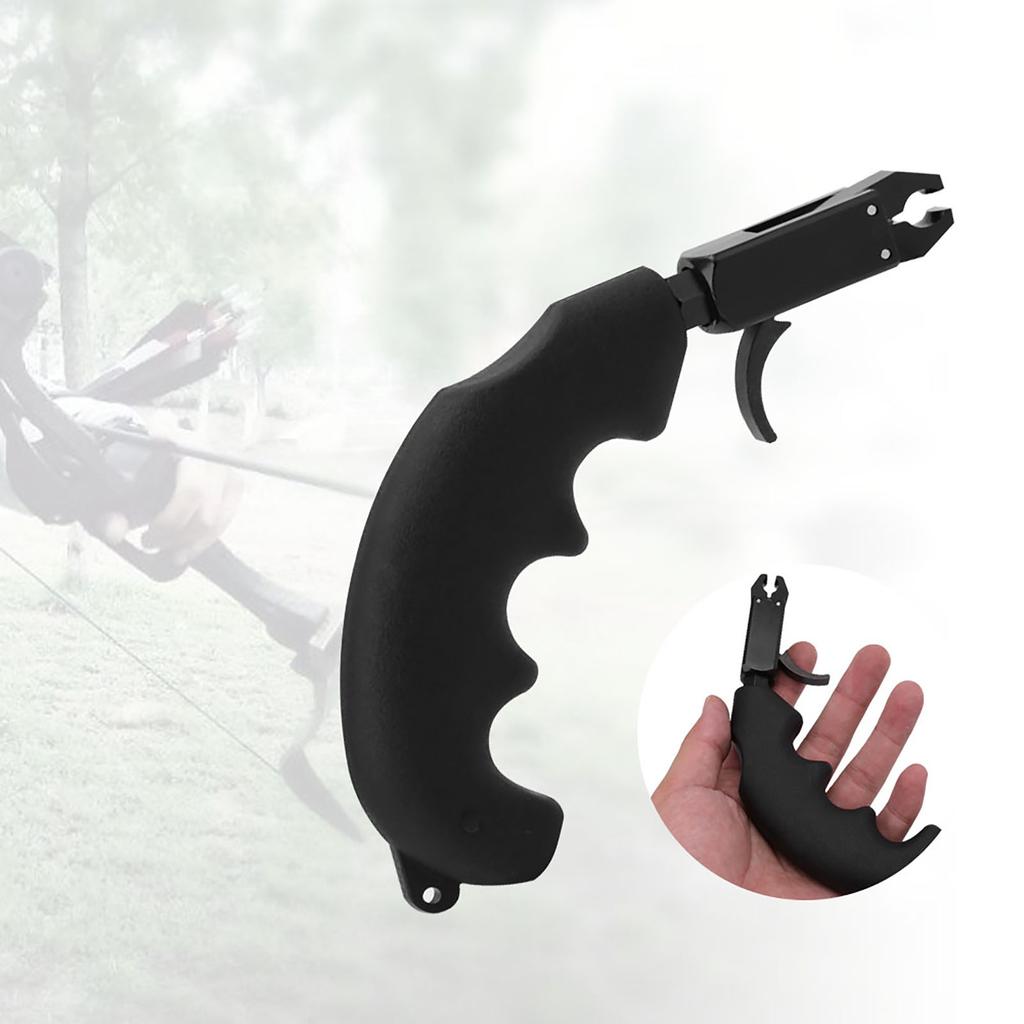 Handle Thumb Caliper Bow Arrow Release Grip Compound Bow Archery Release Aid CP414