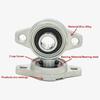 4/10PCS Kfl08 KFL000 KFL001 KFL004 KFL005 KFL08 8mm-25mm Pillow Block Rhombic Bearing Zinc Alloy Insert Linear Bearing Shaft