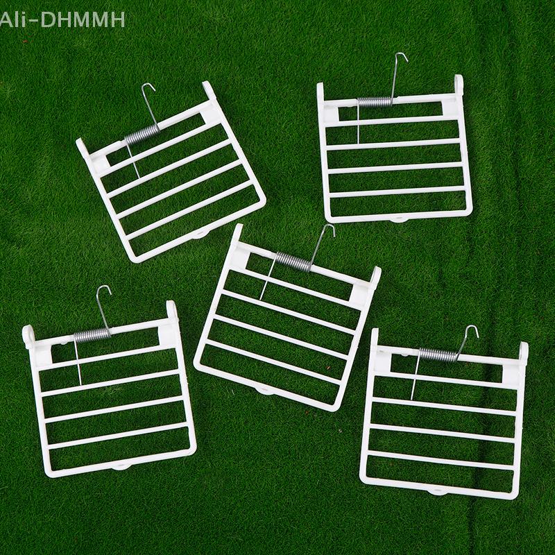 Bird Cage Fittings: 5pcs Plastic Door Accessories with Spring Wires for Cage Replacement