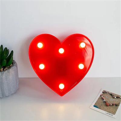 Kreativní LED noční světlo ve tvaru srdce Světla napájená baterií Home Decor