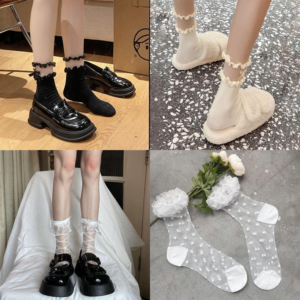 Themed Mesh Stockings With Transparent Design And Moisture Wicking For Women