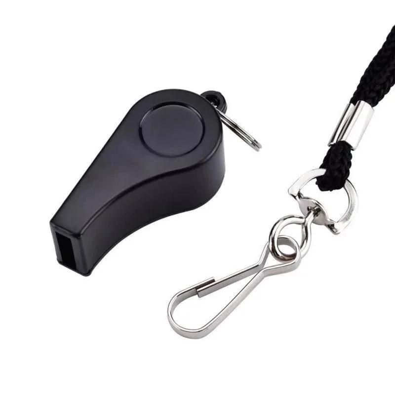 New High Quality Black Whistle Referee Game Halter Outdoor Travel Hiking Whistle Suitable for Basketball Volleyball Games